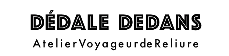logo Dédale dedans - Atelier voyageur de reliure